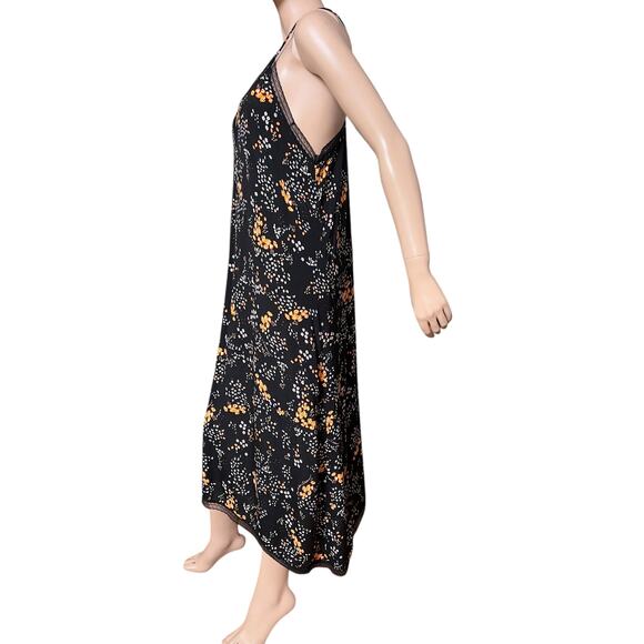 Zadig & Voltaire Risty Spark Flowers Long Dress Size S Sleeveless 100% Viscose - Picture 9 of 12